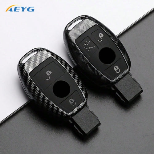 Premium ABS Plastic Key Fob Cover Compatible With C-Class, S-Class, E-Class, M-Class, CLS-Class, CLK-Class, G-Class And Other Models Smart Keyless Entry