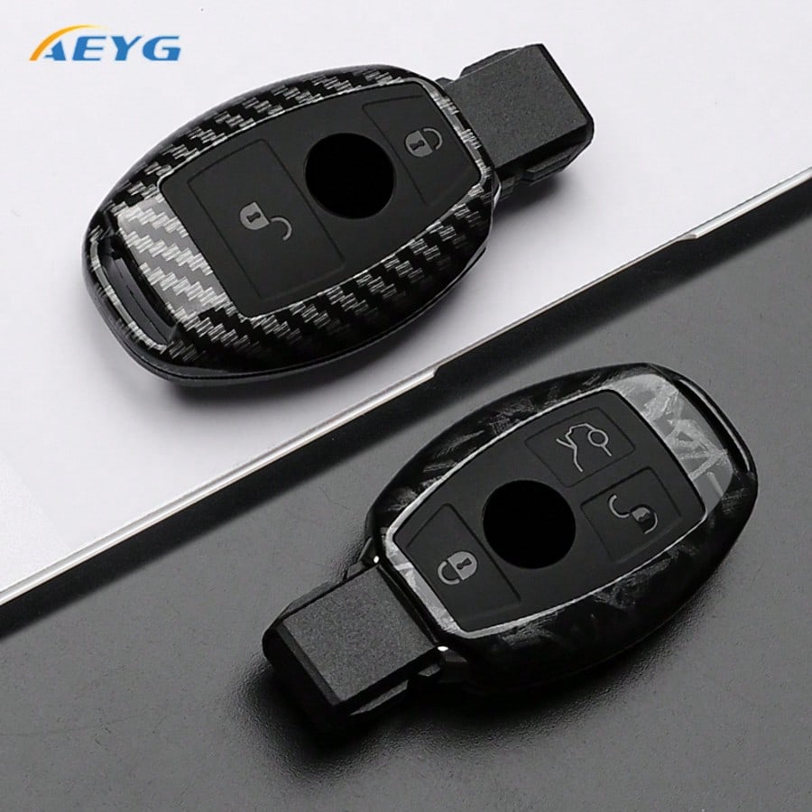 Premium ABS Plastic Key Fob Cover Compatible With C-Class, S-Class, E-Class, M-Class, CLS-Class, CLK-Class, G-Class And Other Models Smart Keyless Entry