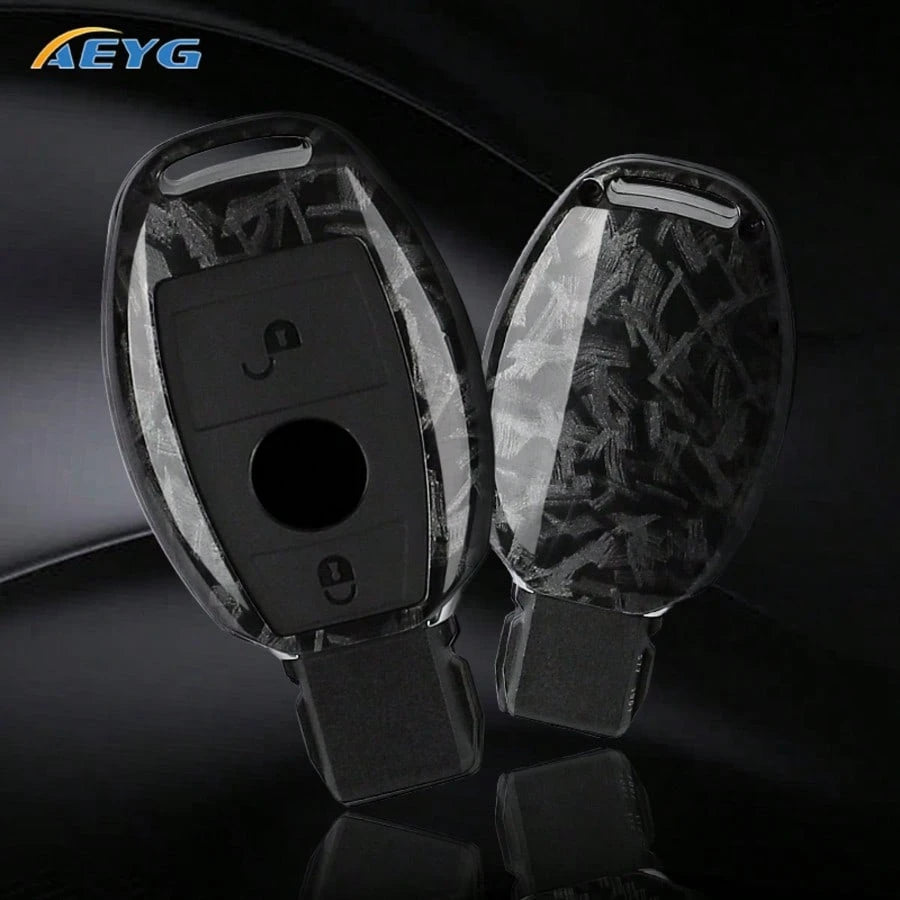 Premium ABS Plastic Key Fob Cover Compatible With C-Class, S-Class, E-Class, M-Class, CLS-Class, CLK-Class, G-Class And Other Models Smart Keyless Entry