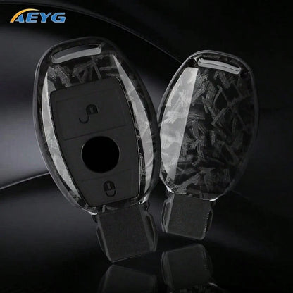Premium ABS Plastic Key Fob Cover Compatible With C-Class, S-Class, E-Class, M-Class, CLS-Class, CLK-Class, G-Class And Other Models Smart Keyless Entry