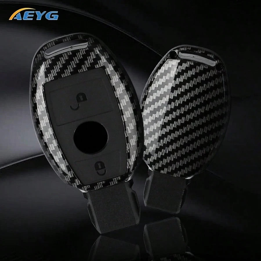 Premium ABS Plastic Key Fob Cover Compatible With C-Class, S-Class, E-Class, M-Class, CLS-Class, CLK-Class, G-Class And Other Models Smart Keyless Entry