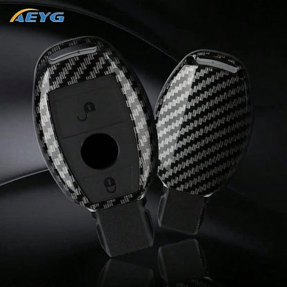 Premium ABS Plastic Key Fob Cover Compatible With C-Class, S-Class, E-Class, M-Class, CLS-Class, CLK-Class, G-Class And Other Models Smart Keyless Entry