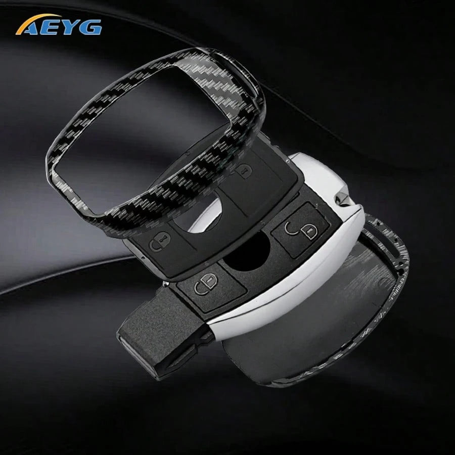 Premium ABS Plastic Key Fob Cover Compatible With C-Class, S-Class, E-Class, M-Class, CLS-Class, CLK-Class, G-Class And Other Models Smart Keyless Entry