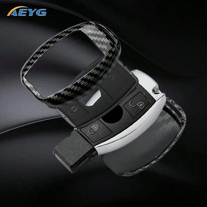 Premium ABS Plastic Key Fob Cover Compatible With C-Class, S-Class, E-Class, M-Class, CLS-Class, CLK-Class, G-Class And Other Models Smart Keyless Entry