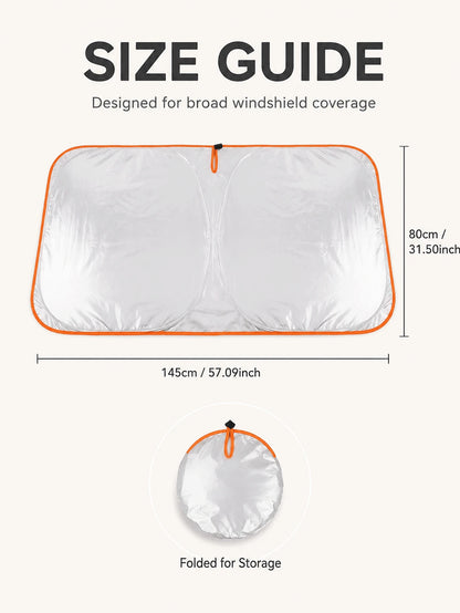 Premium Automotive Interior Accessories Featuring Flexible Ring Structure For Fast Disc Folding Sunproof Car Stuff For Men And Women Lightweight To Hold Shade Neatly In Door Pocket After Daily Commuti