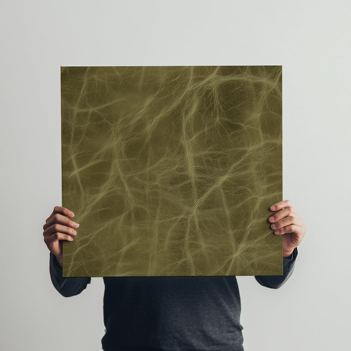 Pristine Olive Distressed Leather