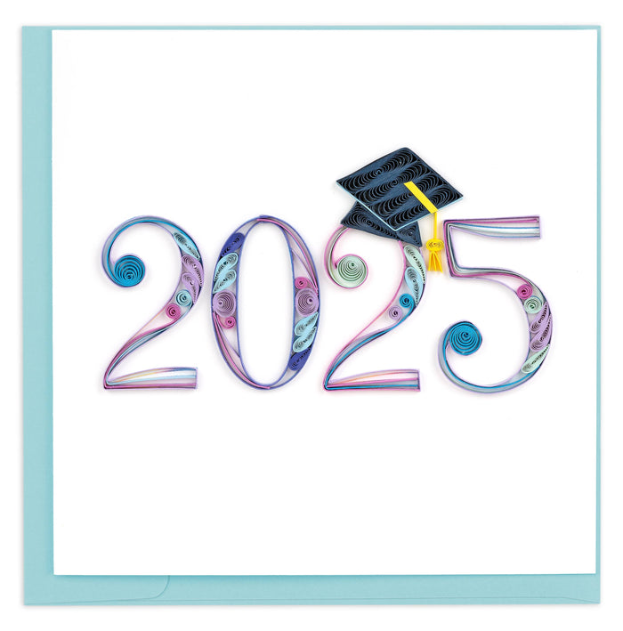 Quilled 2025 Grad Card