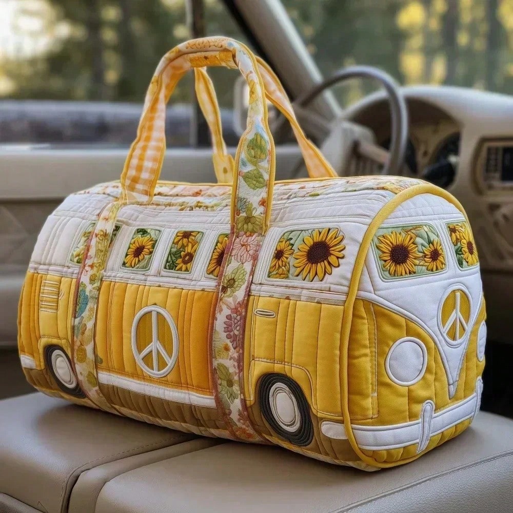 Quilted Duffle Bag Large Capacity 3D Quilting Craft Travel Duffel Bag Tote Bags Short-Distance Handbag