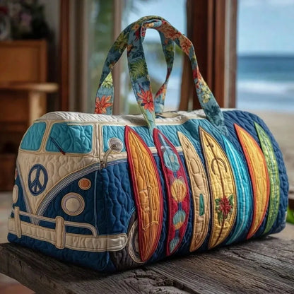 Quilted Duffle Bag Large Capacity 3D Quilting Craft Travel Duffel Bag Tote Bags Short-Distance Handbag
