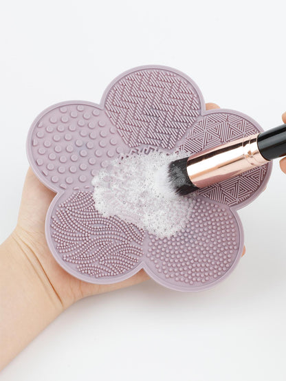 RANCAI 1Pc Flower Silicone Makeup Brush Cleaning Bearings With Suction Cups, Silicone Cleaning Tool, Makeup Brush Tools,Brush Cleaners,Beauty And Personal Care,Giveaways