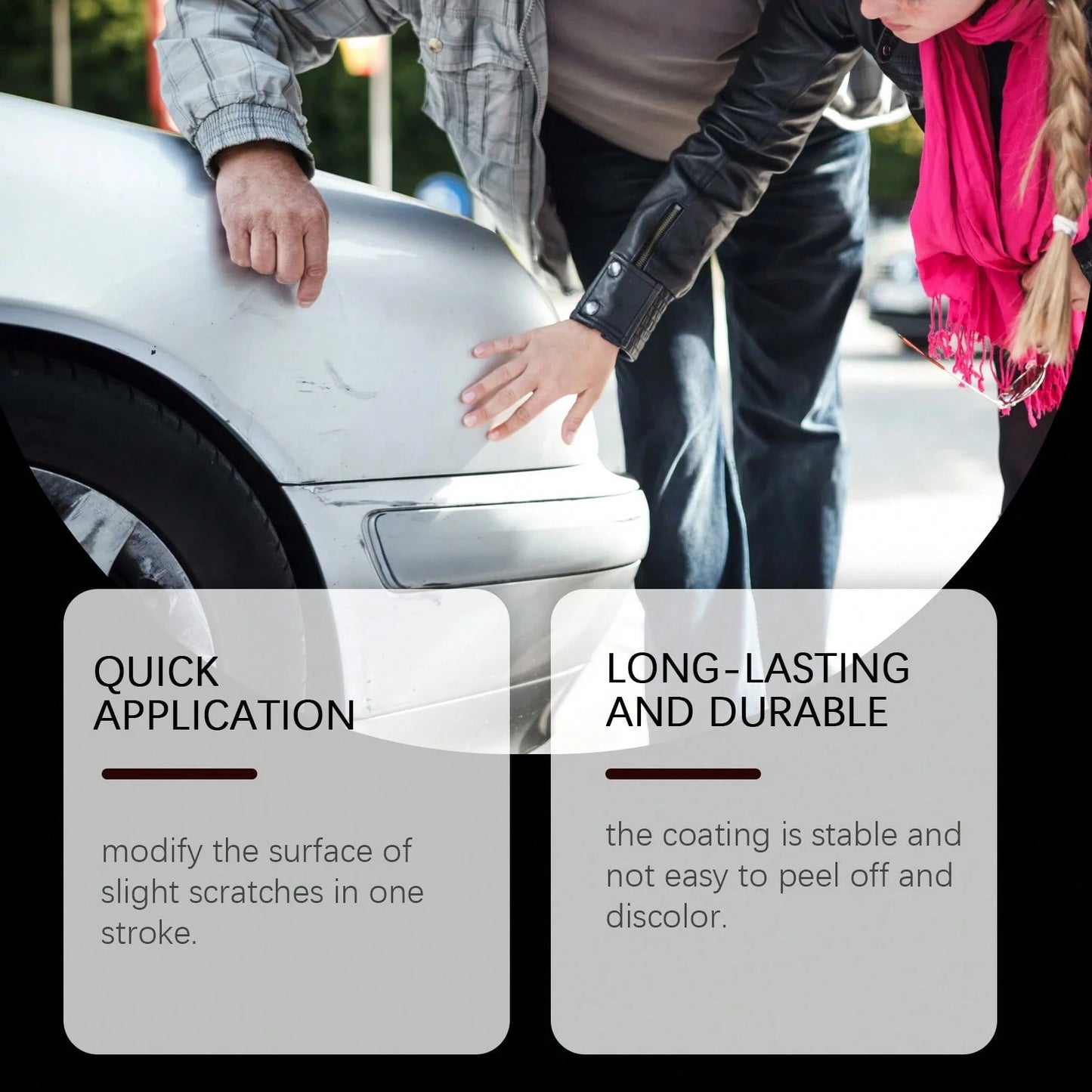 rayhong Car Scratch Repair Pen For Minor Paint Touch-Up, Auto Paint Repair Pen With Long-Lasting Coating For Car Care, Easy To Use, Professional Repair Solution, Suitable For Most Vehicles, Repairs Sc