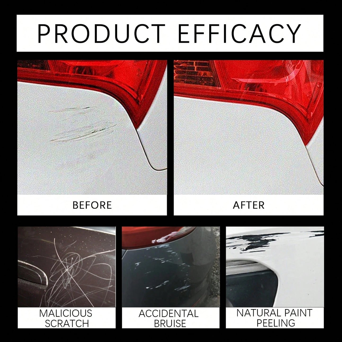rayhong Car Scratch Repair Pen For Minor Paint Touch-Up, Auto Paint Repair Pen With Long-Lasting Coating For Car Care, Easy To Use, Professional Repair Solution, Suitable For Most Vehicles, Repairs Sc