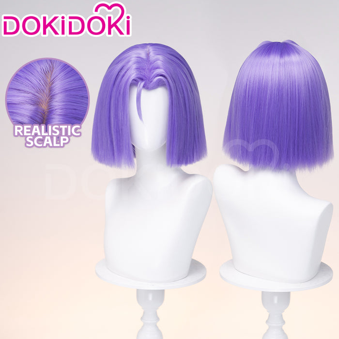 【Ready For Ship】DokiDoki Anime Cosplay Wig Short Straight Purple Hair