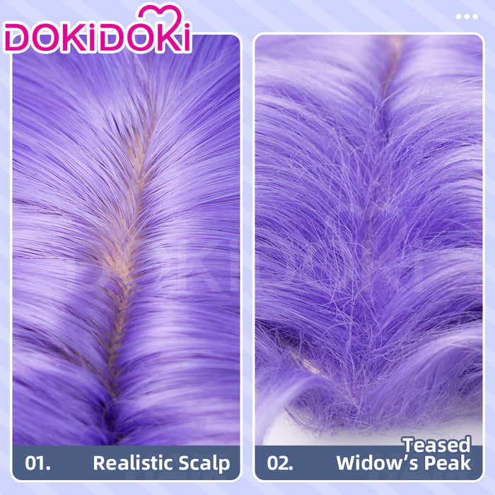 【Ready For Ship】DokiDoki Anime Cosplay Wig Short Straight Purple Hair
