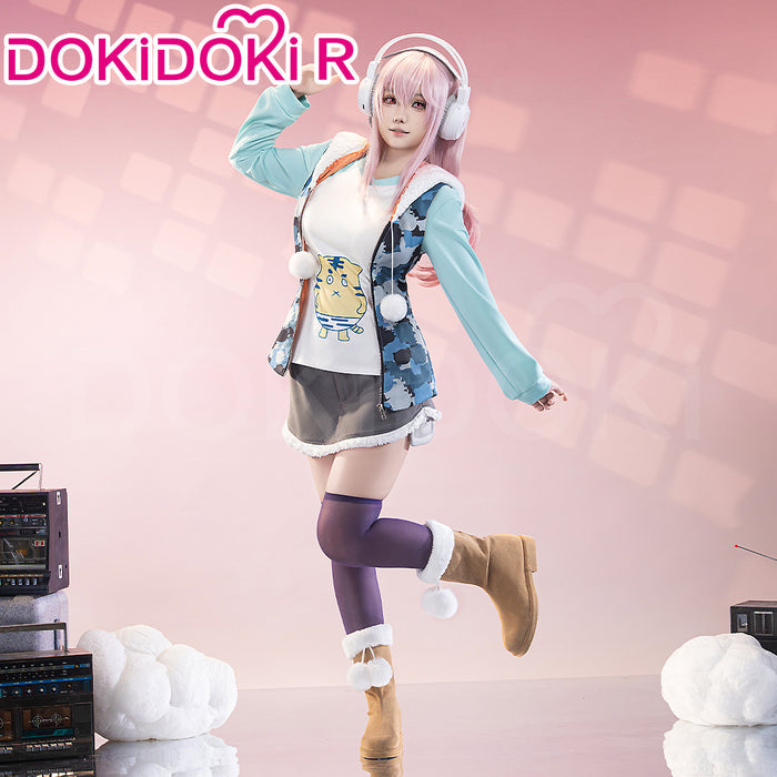【Ready For Ship】【Size S-3XL】DokiDoki-R Anime Super Sonico Cosplay Sonico Costume