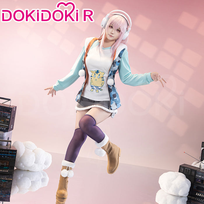 【Ready For Ship】【Size S-3XL】DokiDoki-R Anime Super Sonico Cosplay Sonico Costume