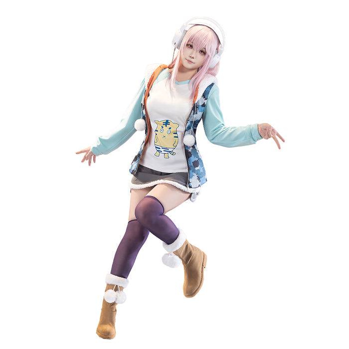 【Ready For Ship】【Size S-3XL】DokiDoki-R Anime Super Sonico Cosplay Sonico Costume