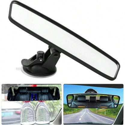 Rear View Mirror Adjustable Car Interior Rear View Mirror Car Seat Child Safety Mirror For Universal Cars Trucks SUV9.64 X 2.6 Inch White