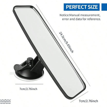 Rear View Mirror Adjustable Car Interior Rear View Mirror Car Seat Child Safety Mirror For Universal Cars Trucks SUV9.64 X 2.6 Inch White