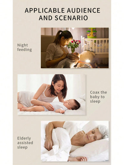 Rechargeable White Noise Machine With 7-Color Ambient Night Light, Modern Bedside Lamp, 2-In-1 Portable White Noise Device And Touch Control Night Light