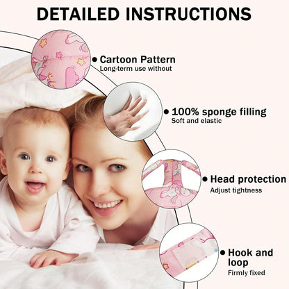 REFLYAWAY Baby Head Protector Baby Helmet For Crawling Walking, No Bumps Safety Head Adjustable Protective Cap For Walking, Playing (Unicorn)