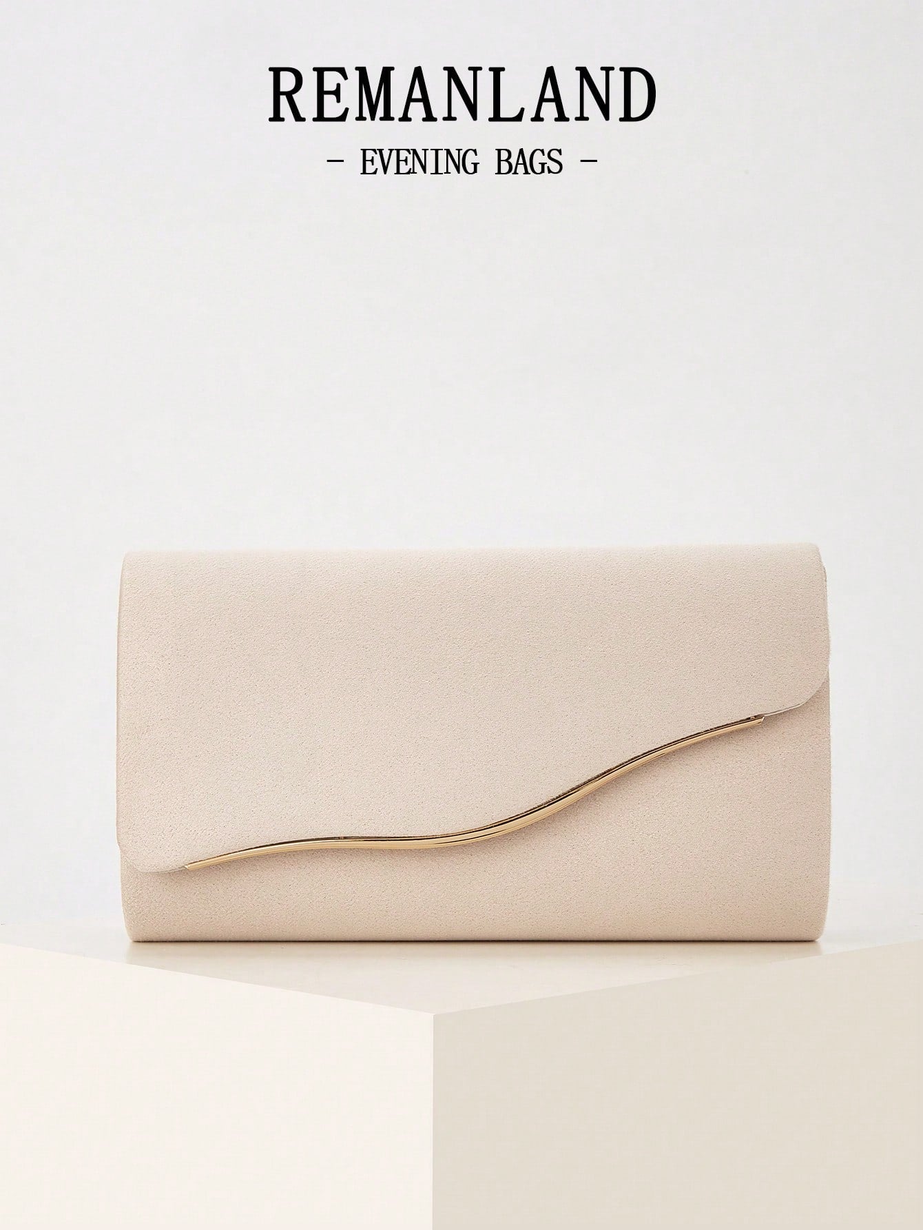 REMANLAND Luxury Solid Color New Women's Clutch Bag, Fashionable Flap Party Evening Bag, Perfect Wallet Design With Hidden Card Slots And Detachable Metal Chain Strap, Suitable For Party, Banquet, Gat