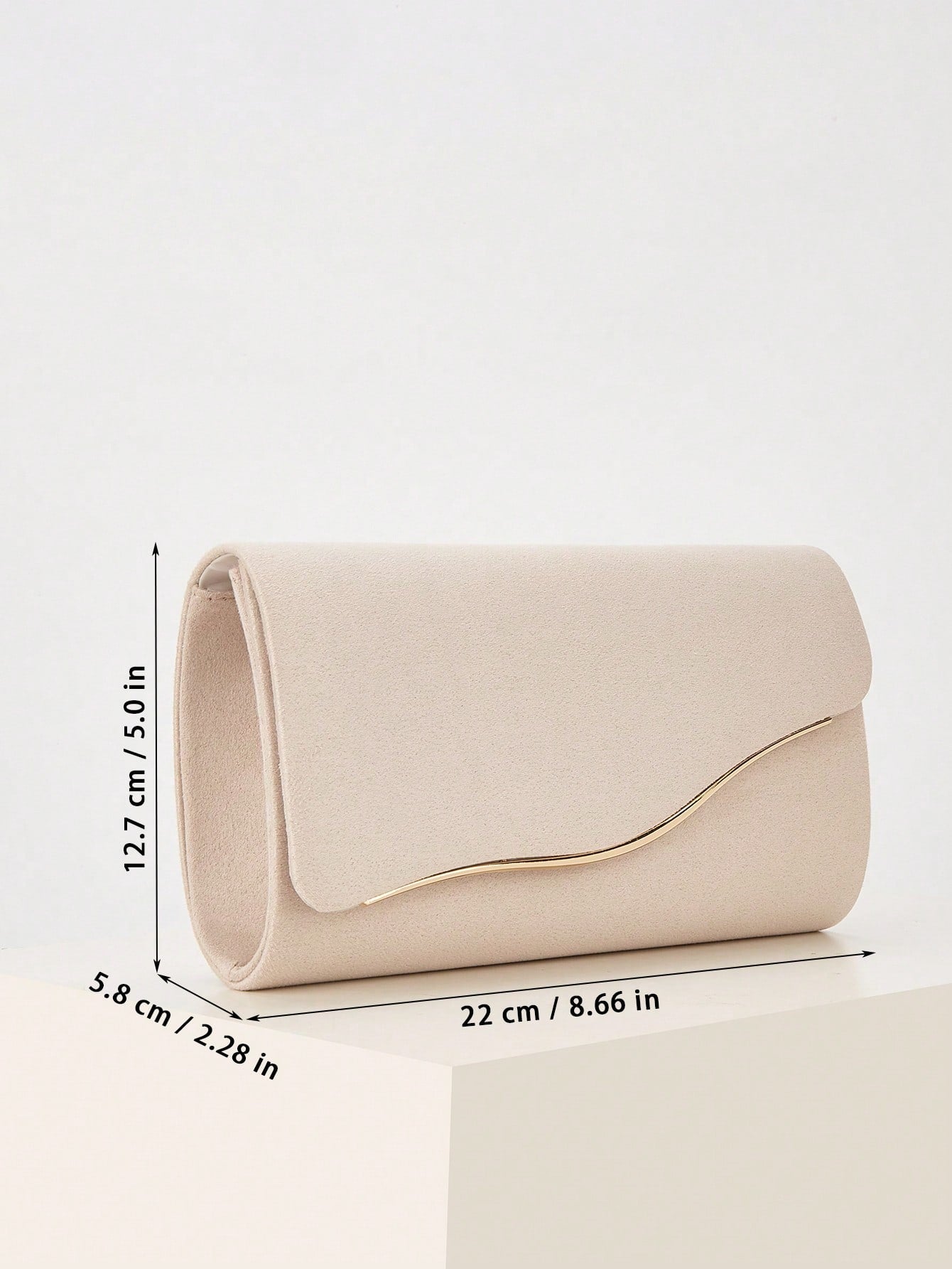 REMANLAND Luxury Solid Color New Women's Clutch Bag, Fashionable Flap Party Evening Bag, Perfect Wallet Design With Hidden Card Slots And Detachable Metal Chain Strap, Suitable For Party, Banquet, Gat