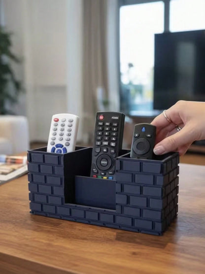 Remote Control Holder, TV Remote Holder For Table, Media Storage Box For Nightstand, Couch (Black)