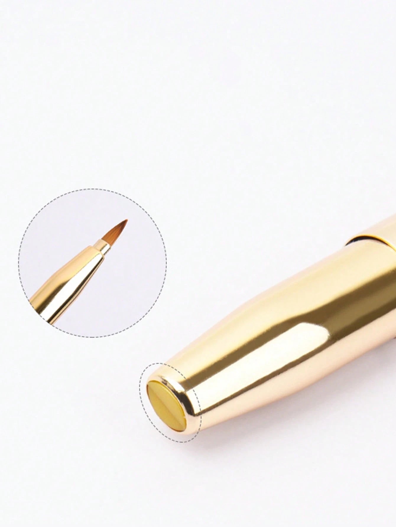 Retractable Single-Head Lip Brush With Cap, Portable Makeup Brush,Giveaways