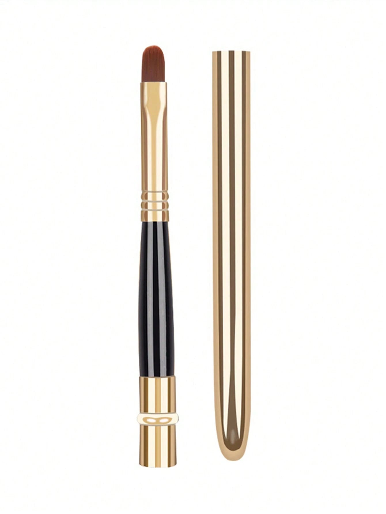 Retractable Single-Head Lip Brush With Cap, Portable Makeup Brush,Giveaways