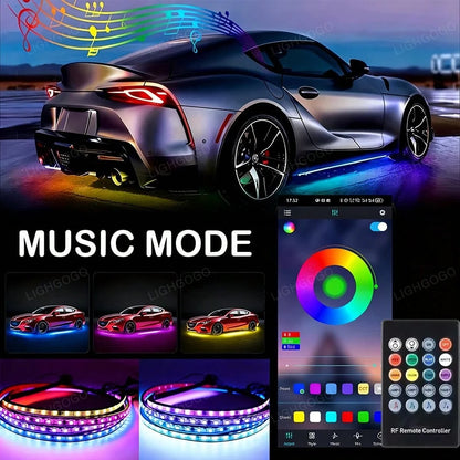 RGB Automotive Chassis Lighting Kit, Suitable For SUV And Truck Chassis, 12V
