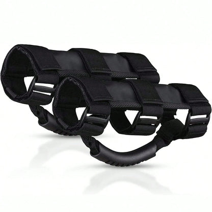 [Roller Handle Grip Handle]2PCS Roller Handle Grip Handle,Elastic Rope Handle- Internal Assembly Component,Suitable For Jeeps,UTVs,Four-Wheel Vehicles