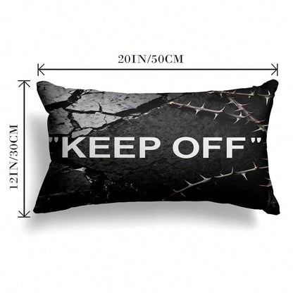 Room Decor Keep Off Pillow Set Of 2 Breathable Pillow Cover Square Cushion Case For Home Sofa Couch Decoration 18*18 Inch Diablo Style-2