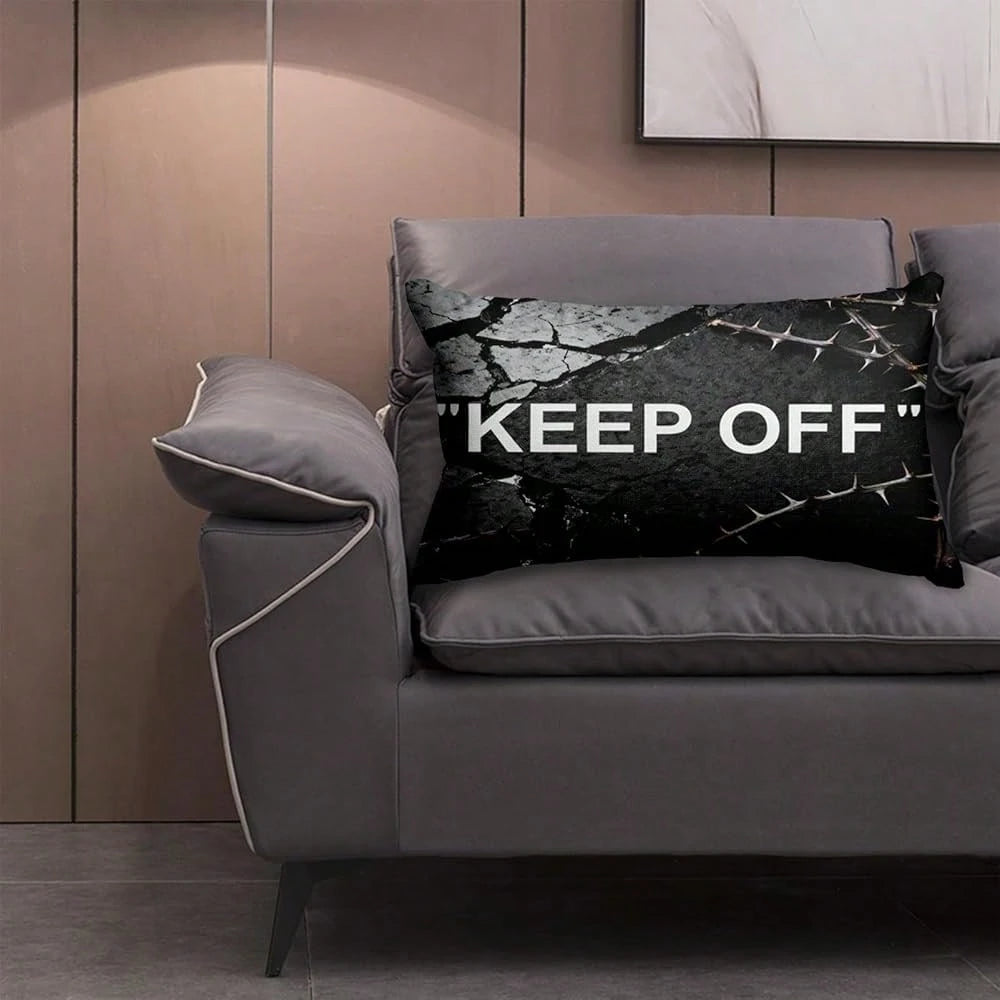 Room Decor Keep Off Pillow Set Of 2 Breathable Pillow Cover Square Cushion Case For Home Sofa Couch Decoration 18*18 Inch Diablo Style-2