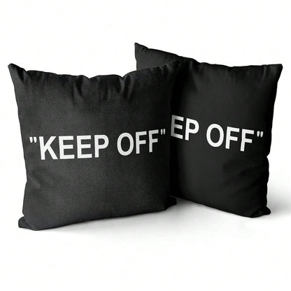 Room Decor Keep Off Pillow Set Of 2 Breathable Pillow Cover Square Cushion Case For Home Sofa Couch Decoration 18*18 Inch Diablo Style-2