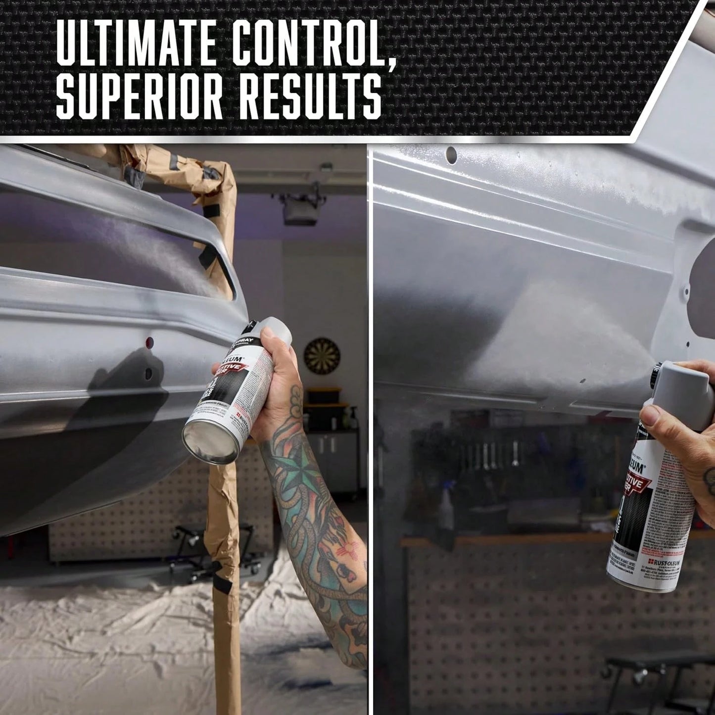 Rust-Oleum Automotive Filler Primer Custom Spray 5-In-1, 12 Oz, Gray