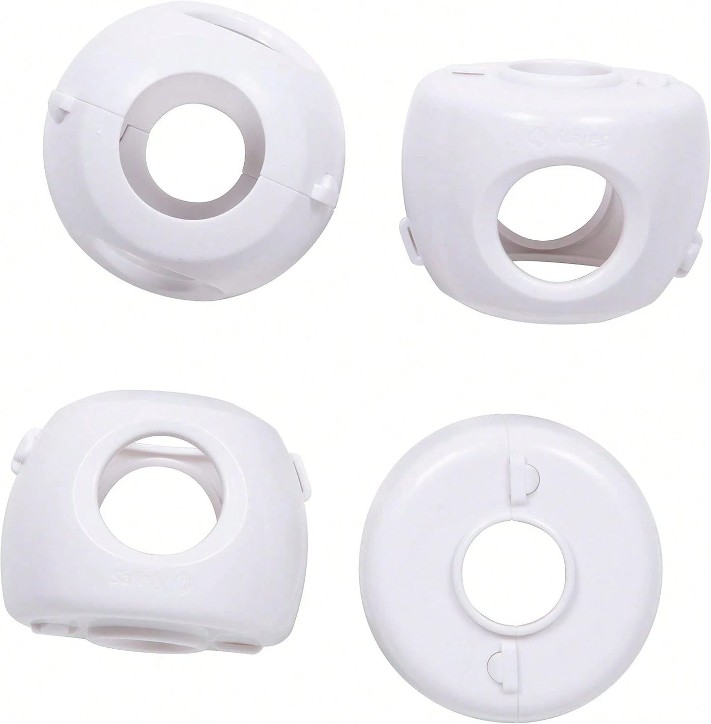 Safety 1st Parent Grip Door Knob Covers, White, One Size,4 Count (Pack Of 1) (HS3260600), Packaging May Vary