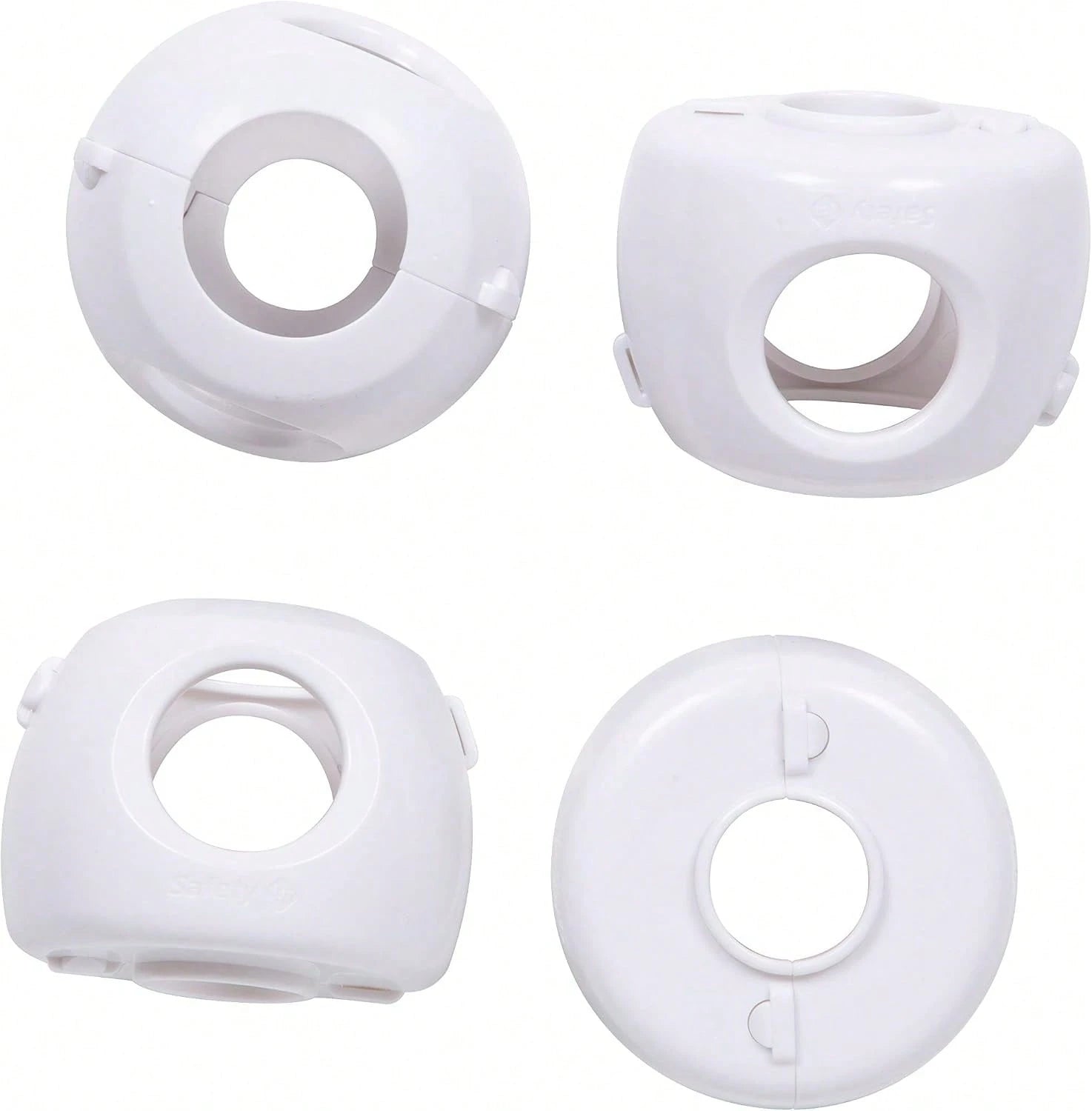 Safety 1st Parent Grip Door Knob Covers, White, One Size,4 Count (Pack Of 1) (HS3260600), Packaging May Vary