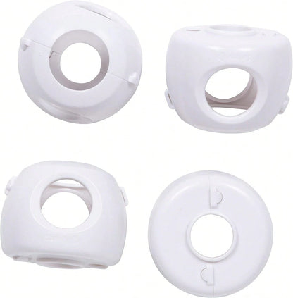 Safety 1st Parent Grip Door Knob Covers, White, One Size,4 Count (Pack Of 1) (HS3260600), Packaging May Vary