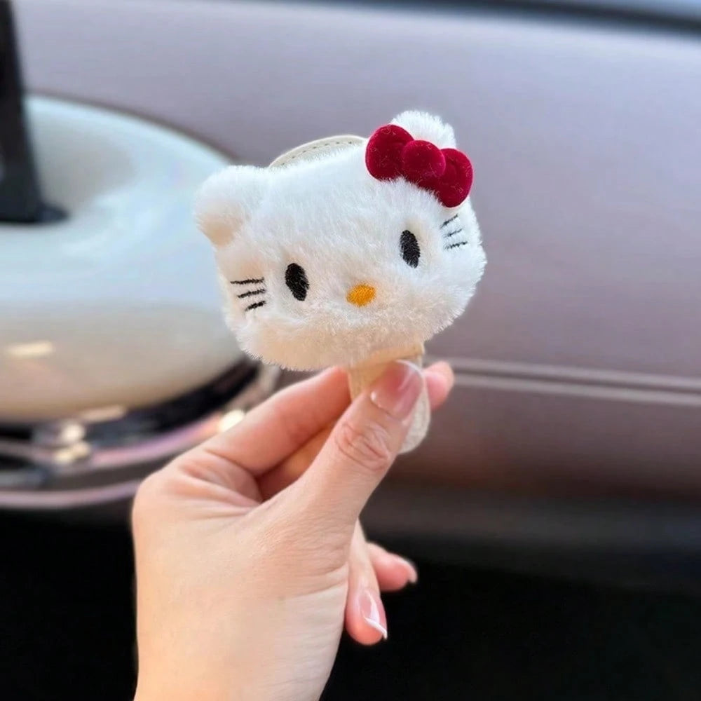 SANRIO 1Pc Cartoon Car Glasses Clip Car Interior Fashion Glasses Clip Holder Sunscreen Storage Magnetic Super Cute