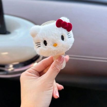 SANRIO 1Pc Cartoon Car Glasses Clip Car Interior Fashion Glasses Clip Holder Sunscreen Storage Magnetic Super Cute
