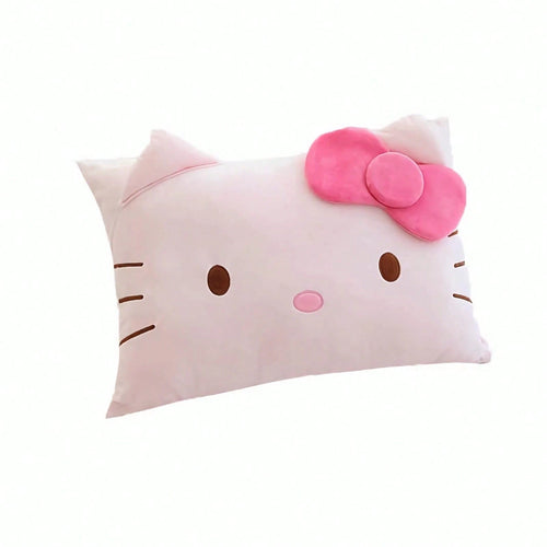 SANRIO Hello Kitty Cartoon Cute Pillowcase Anime Double Sided Plush Pillowslip Girl Bedroom Decoration Kawaii Cotton Pillowcase