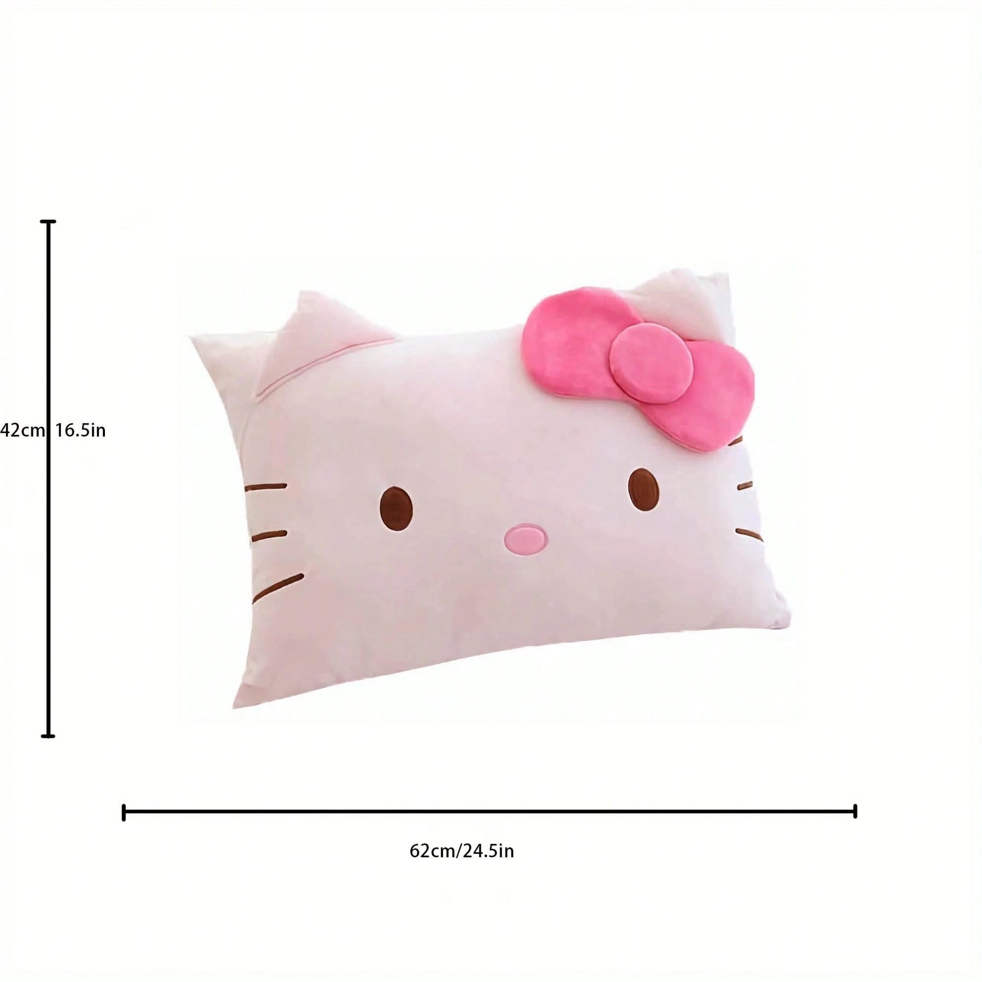 SANRIO Hello Kitty Cartoon Cute Pillowcase Anime Double Sided Plush Pillowslip Girl Bedroom Decoration Kawaii Cotton Pillowcase