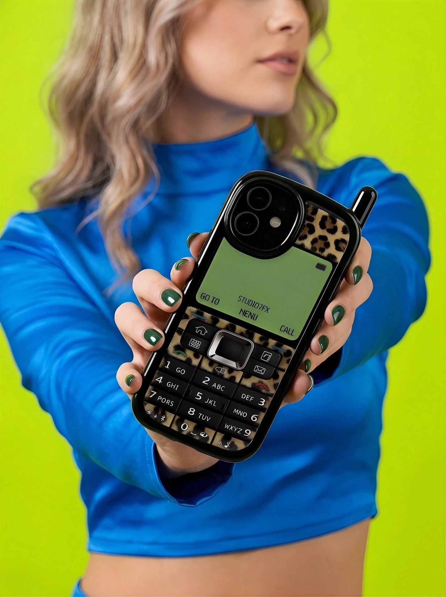 ShellaStory Shockproof Mobile Phone Elements Novelty Cases 1pc New Personalized Leopard Print Painted Shockproof Phone Case Glossy Soft Shell Protective Cover Compatible With 17pro/17Air/17/17promax 1