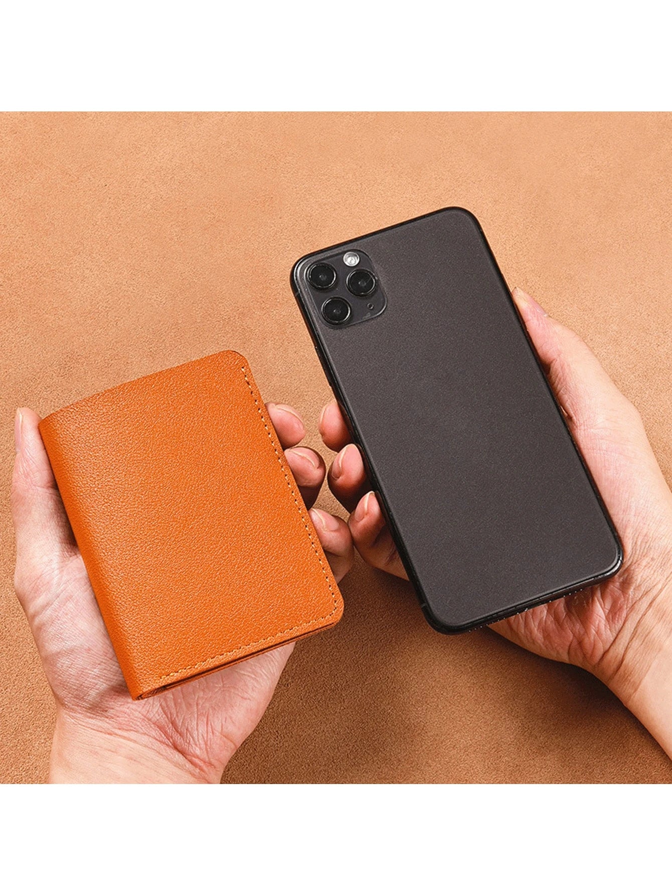 Simple Folding Buckle Wallet Multi Card Slots Driver License Holder Unisex For Students