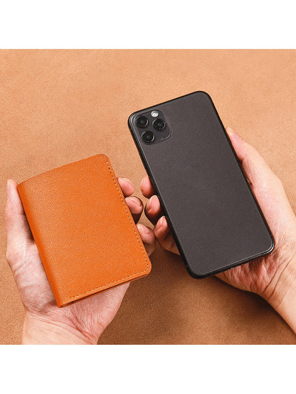 Simple Folding Buckle Wallet Multi Card Slots Driver License Holder Unisex For Students