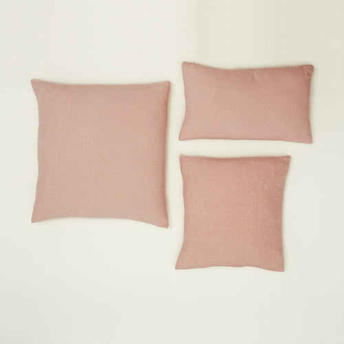 Simple Linen Pillows - Blush