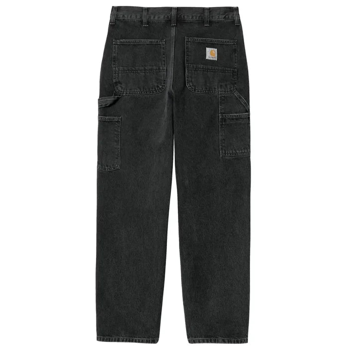 SINGLE KNEE PANT CARHARTT BLACK DENIM STONE WASHED