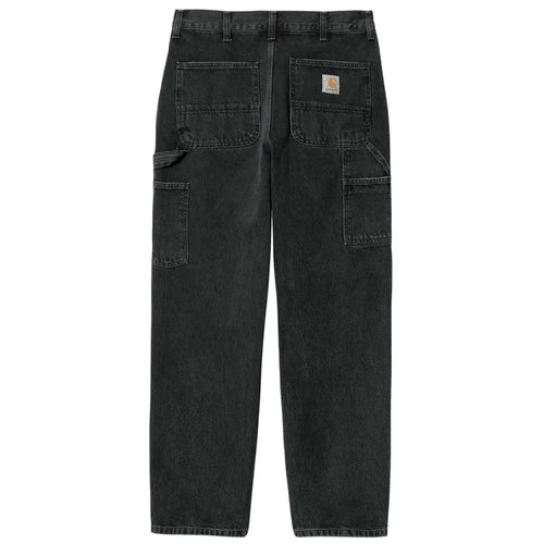 SINGLE KNEE PANT CARHARTT BLACK DENIM STONE WASHED
