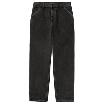 SINGLE KNEE PANT CARHARTT BLACK DENIM STONE WASHED